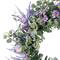 24" Purple Spring Daisy, Lavender & Eucalyptus Floral Wreath